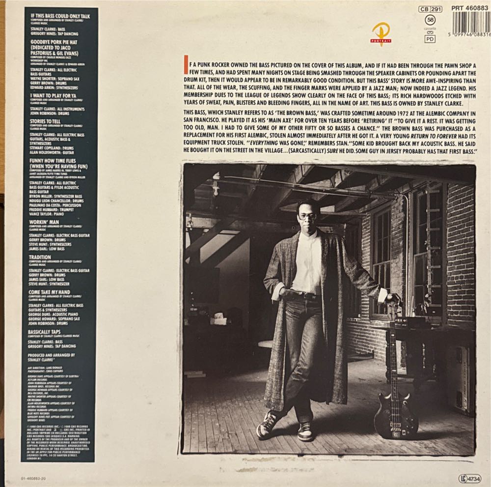 If This Bass Could Only Talk - Stanley Clarke (Cassette - 9) music collectible - Main Image 2