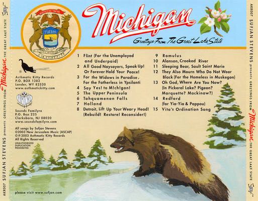 Greetings from Michigan: The Great Lake State - Stevens, Sufjan (CD) music collectible [Barcode 656605551029] - Main Image 2