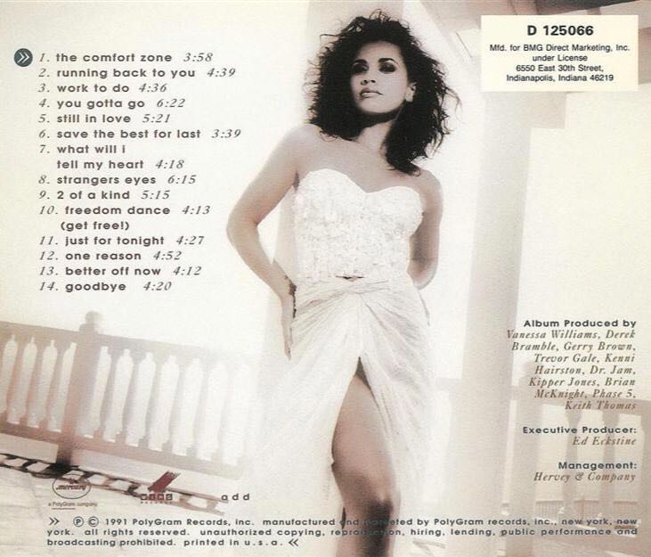 The Comfort Zone - Vanessa Williams (CD - 66) music collectible [Barcode 731451126727] - Main Image 2