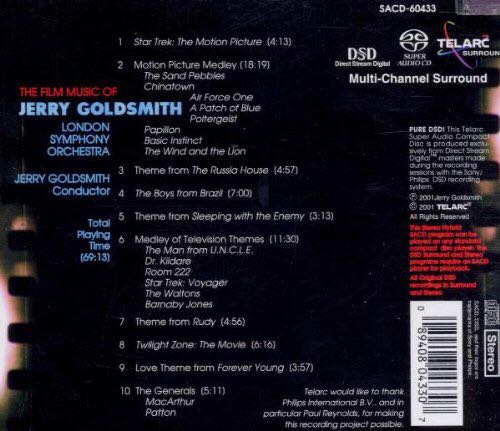 The Film Music of Jerry Goldsmith - Jerry Goldsmith London Symphony Orchestra (SACD - 6913) music collectible [Barcode 089408043307] - Main Image 2