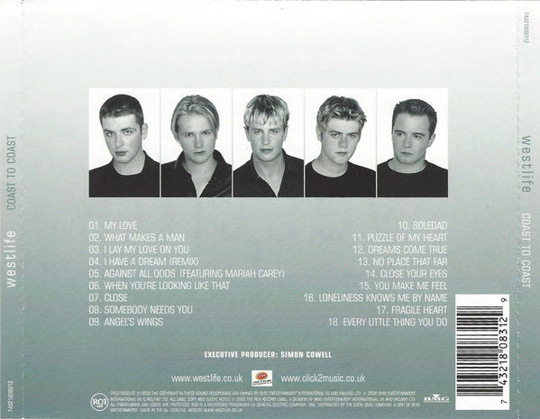 2000 - Coast To Coast - Westlife (CD) music collectible [Barcode 743218037627] - Main Image 2