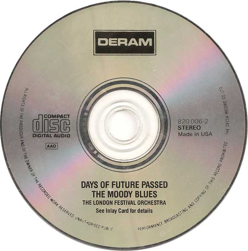 Days Of Future Passed - Moody Blues, The (CD - 41:34) music collectible [Barcode 042284476720] - Main Image 3