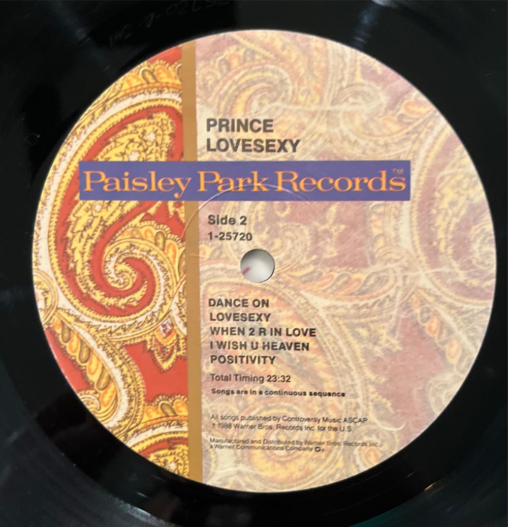 Lovesexy - Prince (12”) music collectible - Main Image 4