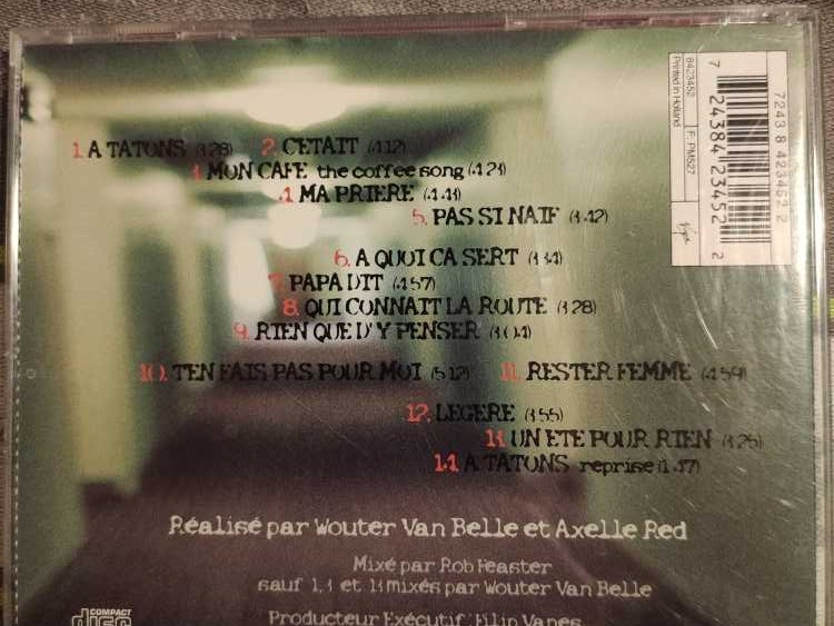 A Tatons - Axelle Red (CD) music collectible [Barcode 724384234522] - Main Image 2