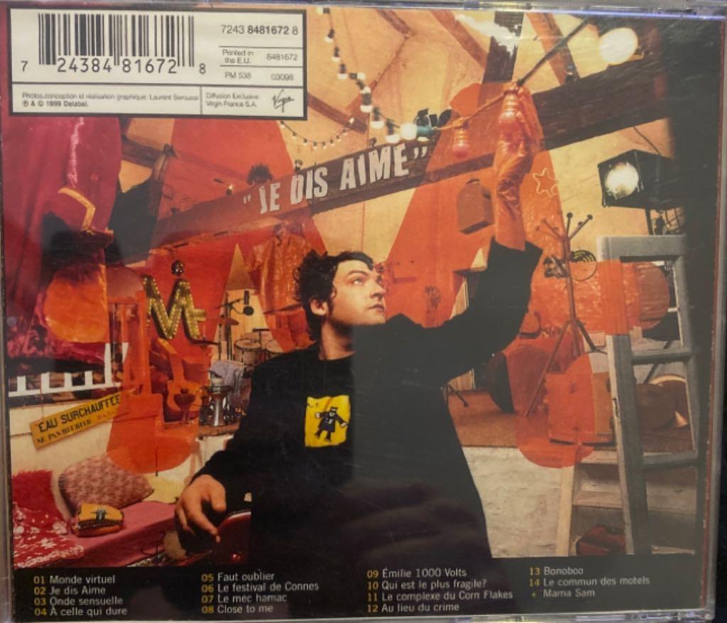 Je Dis Aime - -M- (CD) music collectible [Barcode 724384816728] - Main Image 2