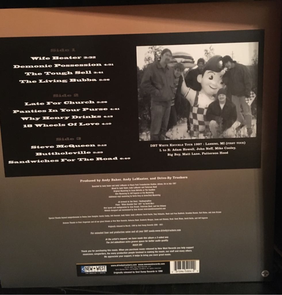 Gangstabilly - Drive-by Truckers (12”) music collectible [Barcode 607396500420] - Main Image 2