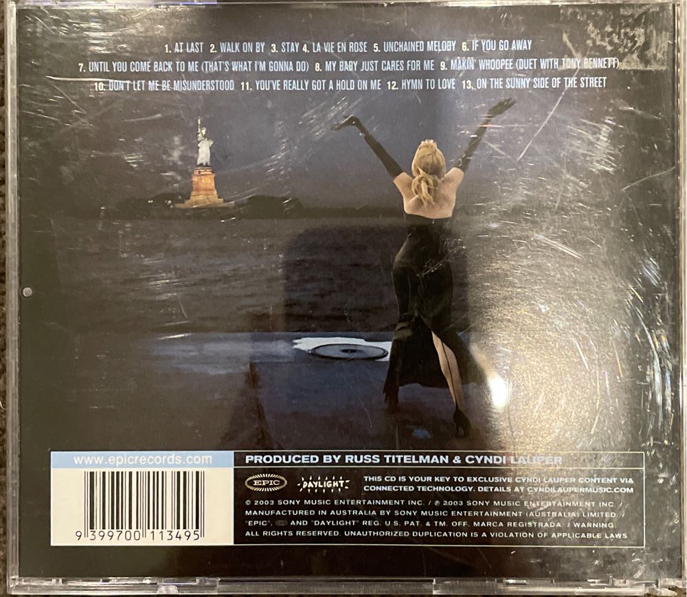 At Last - Lauper, Cyndi (CD) music collectible [Barcode 9399700113495] - Main Image 2