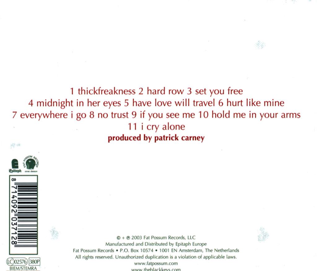 Thickfreakness - Black Keys, The (12” - 39) music collectible - Main Image 2