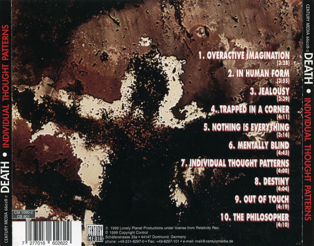 Individual Thought Patterns - Death (CD) music collectible [Barcode 3256981466060] - Main Image 2