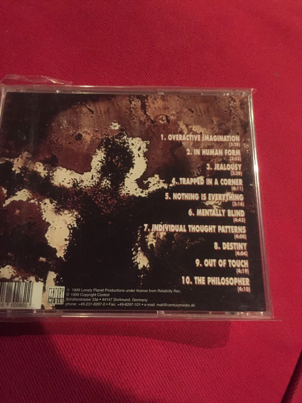 Individual Thought Patterns - Death (CD-R) music collectible [Barcode 7277016602822] - Main Image 2