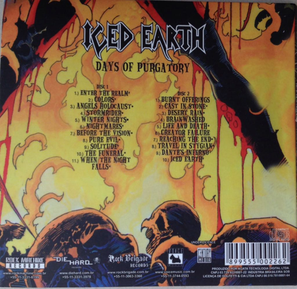 Days of Purgatory - Iced Earth (DataPlay - 201) music collectible [Barcode 5051099775480] - Main Image 2