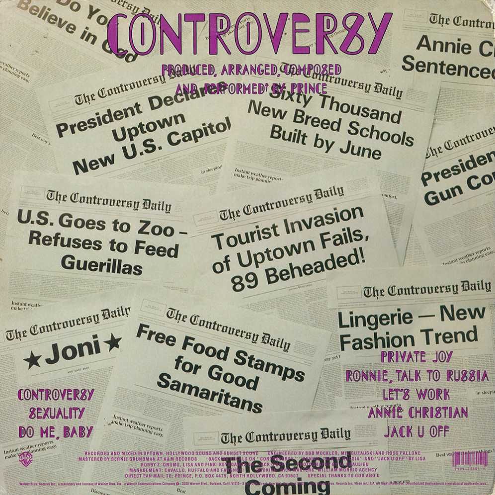 Controversy - Prince (CD - 37) music collectible [Barcode 0075992360128] - Main Image 2