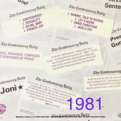 Controversy - Prince (CD - 37) music collectible [Barcode 0075992360128] - Main Image 3