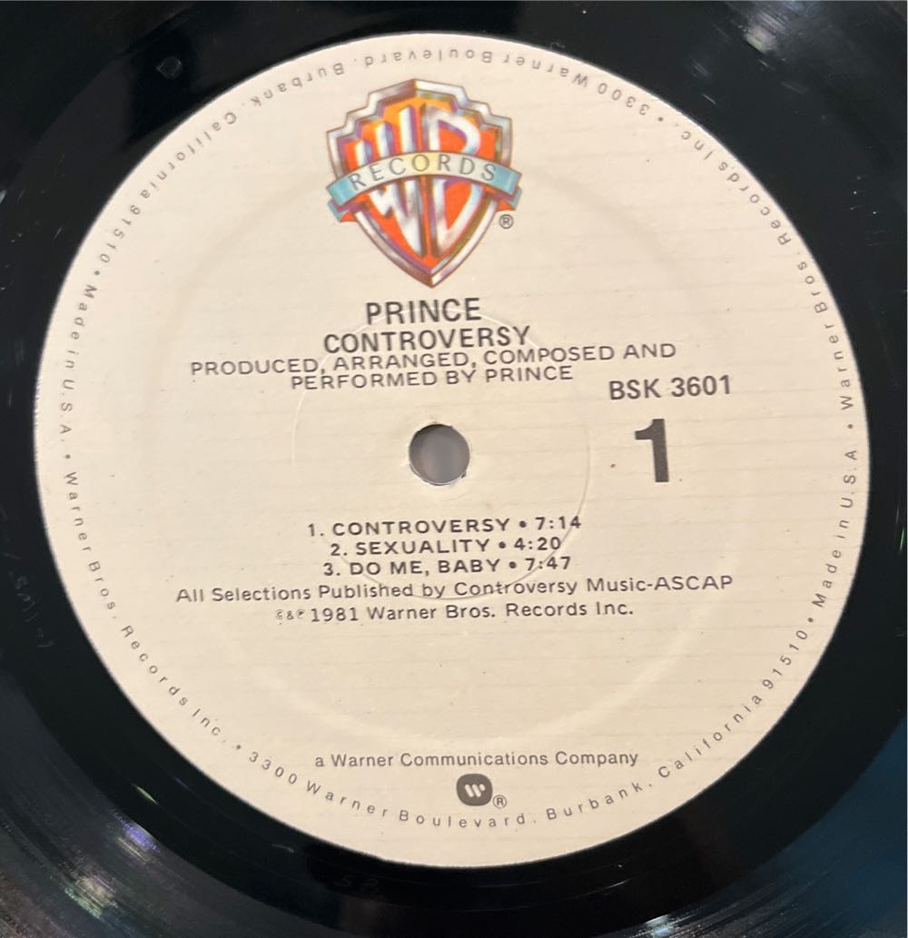 Controversy - Prince (12” - 3704) music collectible - Main Image 3
