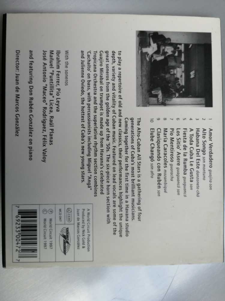 A Toda Cuba Le Gusta - Afro Cuban All Stars (CD) music collectible [Barcode 769233004727] - Main Image 2