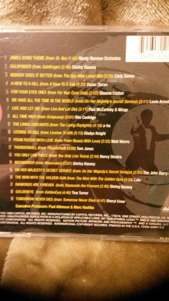 The Best Of Bond...James Bond - Various (CD - 62) music collectible [Barcode 724352260720] - Main Image 2