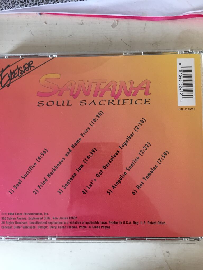 Soul Sacrifice - Santana music collectible - Main Image 2