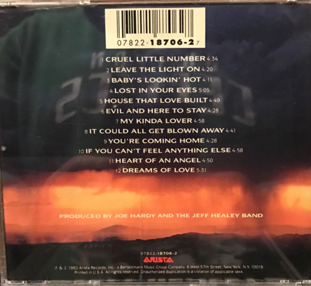 Feel This - Jeff Healey Band (CD - 68) music collectible [Barcode 078221870627] - Main Image 2