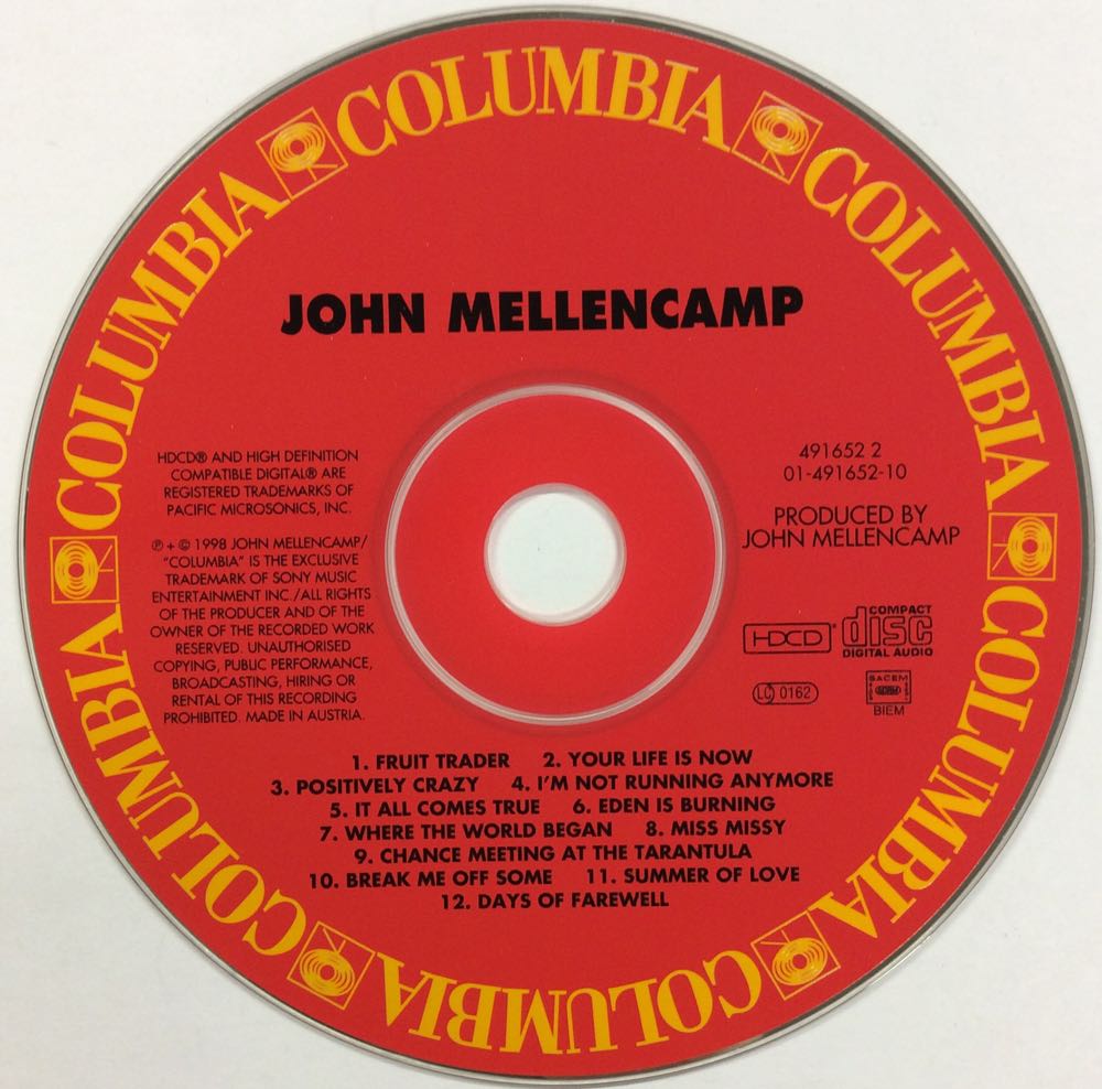 Fruit trader - John Mellencamp (CD - 46) music collectible [Barcode 5099749165229] - Main Image 4