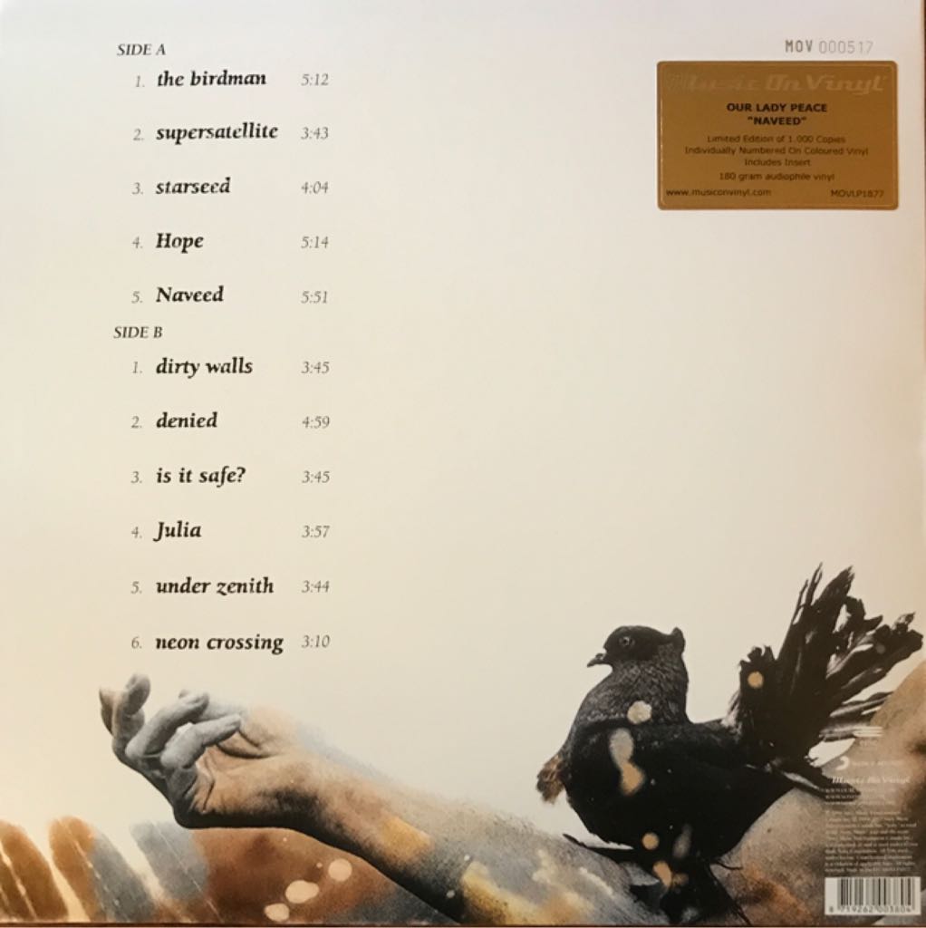 Naveed - Our Lady Peace (12”) music collectible [Barcode 8719262003804] - Main Image 2