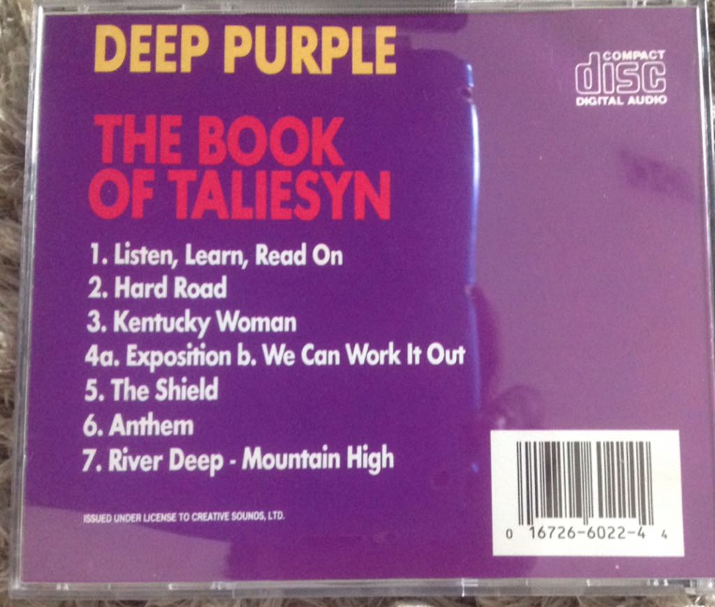 The Book of Taliesyn - Deep Purple (12” - 4357) music collectible [Barcode 016726602220] - Main Image 2