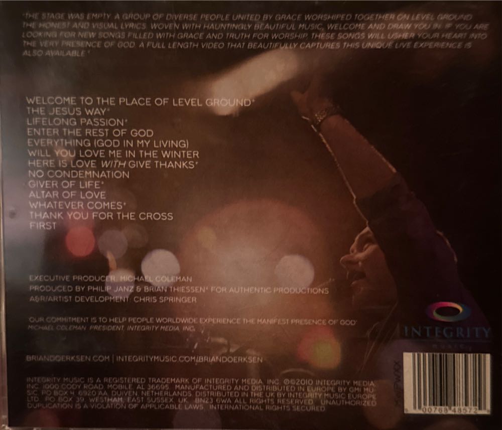 Level Ground - Brian Doerksen - Brian Doerksen (CD) music collectible [Barcode 000768485729] - Main Image 2