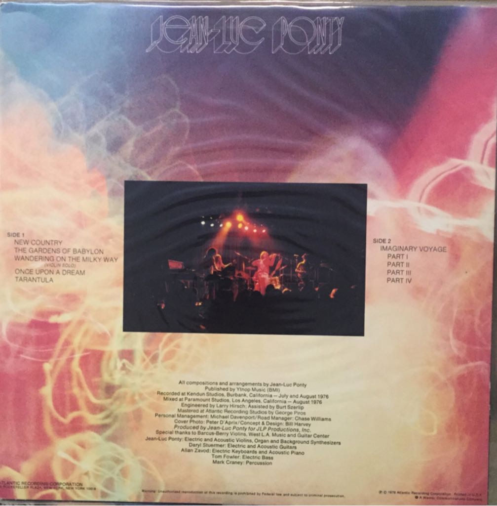 Imaginary Voyage - Jean-Luc Ponty (12” - 38) music collectible - Main Image 2