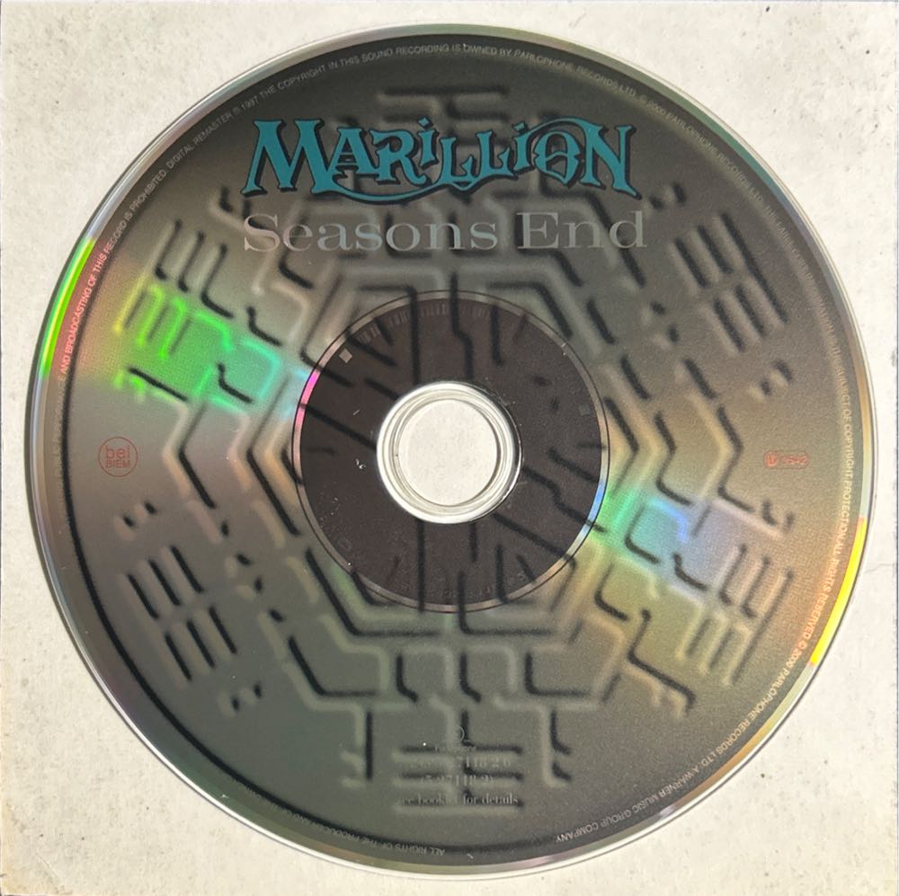 Seasons End - Marillion (CD - 51) music collectible [Barcode 724352711826] - Main Image 4