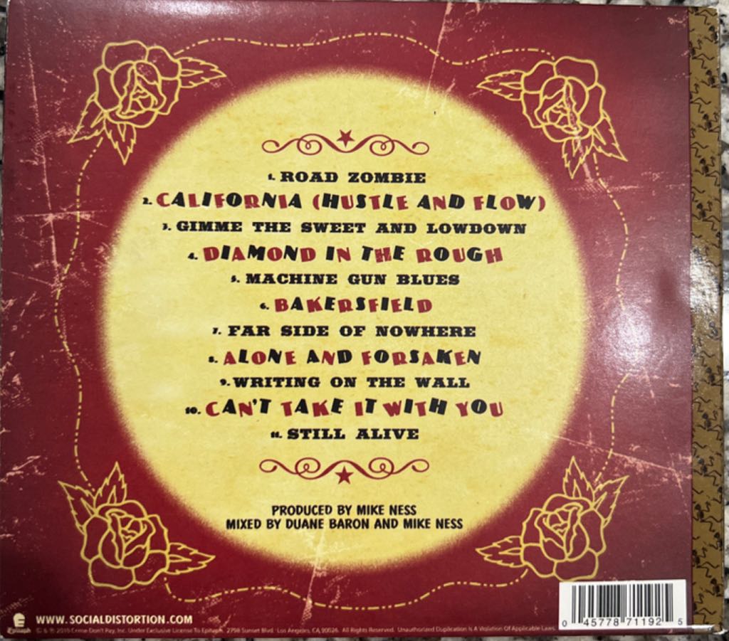 Hard Times And Nursery Rhymes - Social Distortion (CD) music collectible [Barcode 045778711925] - Main Image 2