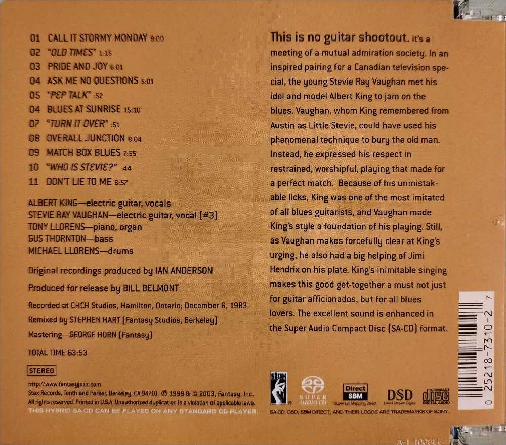 In session - King, Albert-SACD (SACD) music collectible [Barcode 025218731027] - Main Image 2