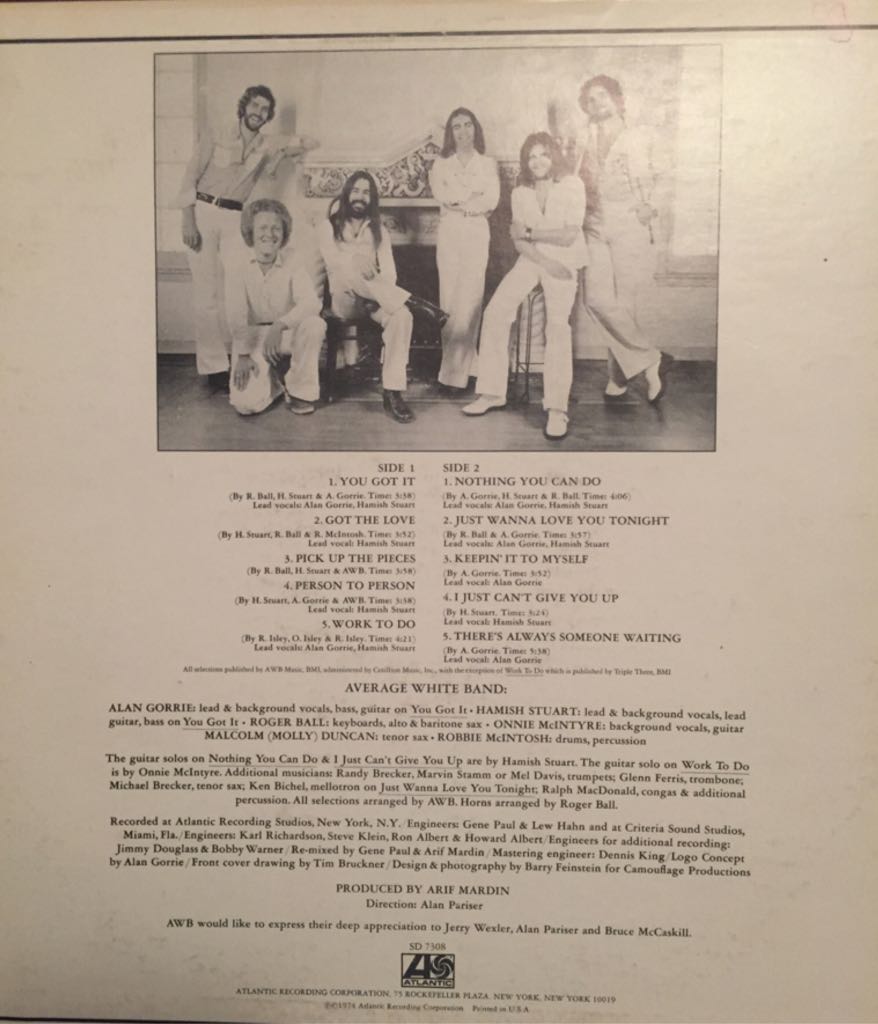 Average White Band - Average White Band (12” - 40) music collectible - Main Image 2