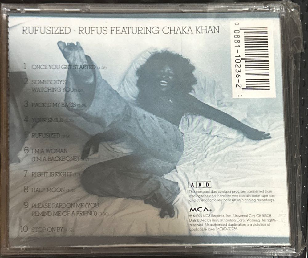 Rufusized - Rufus (CD) music collectible [Barcode 008811023621] - Main Image 2