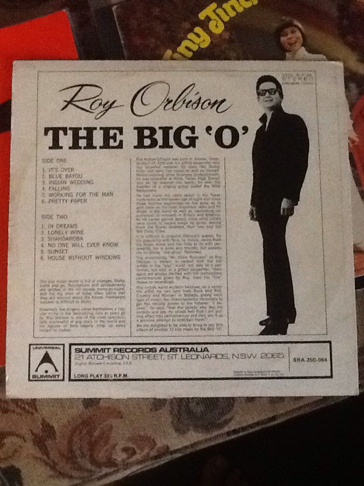 The Big ”O” - Roy Orbison (12”) music collectible - Main Image 2