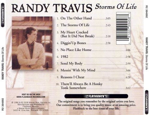 Storms of Life - Randy Travis (CD - 32) music collectible - Main Image 2