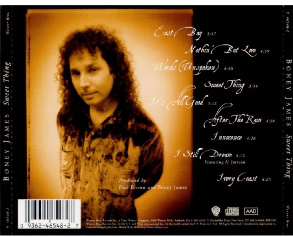 Sweet Thing - James, Boney (CD) music collectible [Barcode 093624654827] - Main Image 2