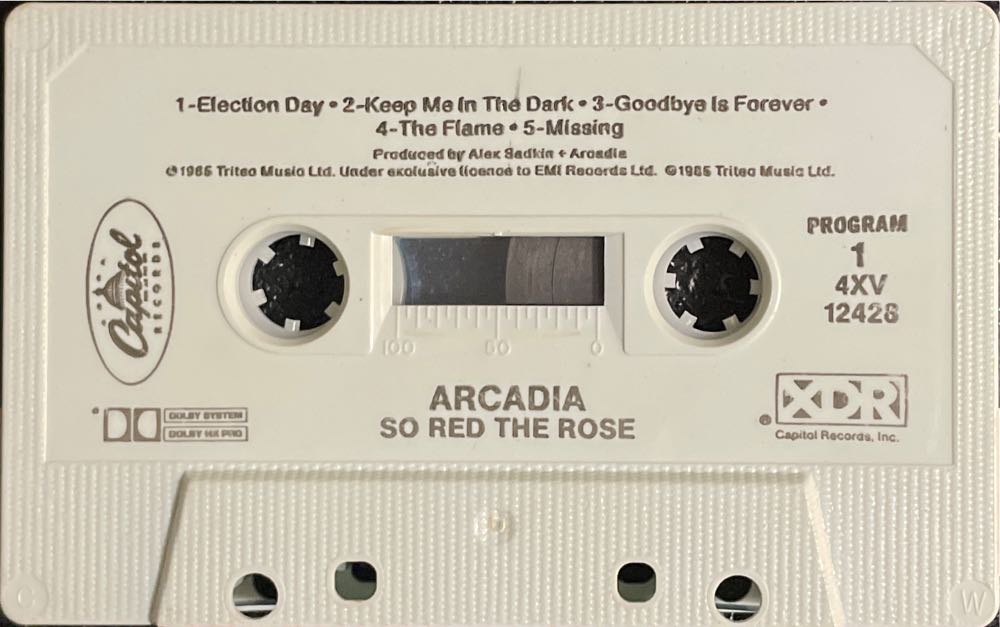 So Red The Rose - Arcadia (Cassette - 0) music collectible [Barcode 077771242847] - Main Image 3