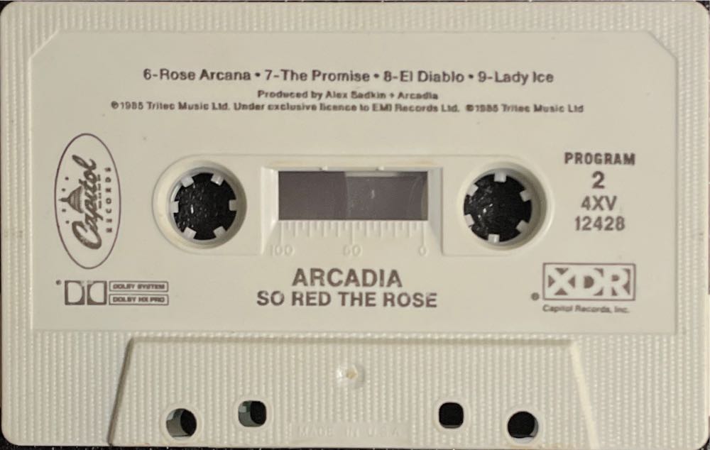 So Red The Rose - Arcadia (Cassette - 0) music collectible [Barcode 077771242847] - Main Image 4