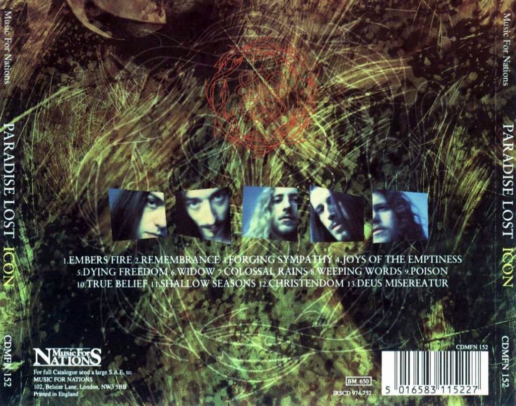 Icon - Paradise Lost (MP3 - 51) music collectible [Barcode 5016583115227] - Main Image 2