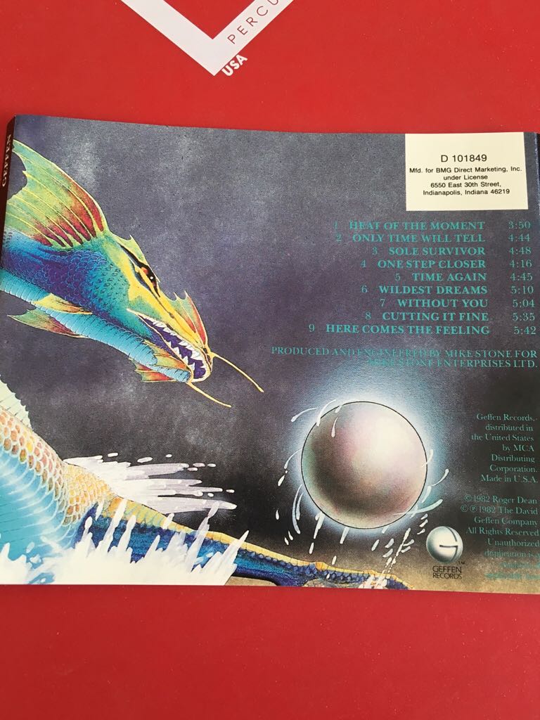 Asia - Asia (12” - 44) music collectible [Barcode 008811905422] - Main Image 2