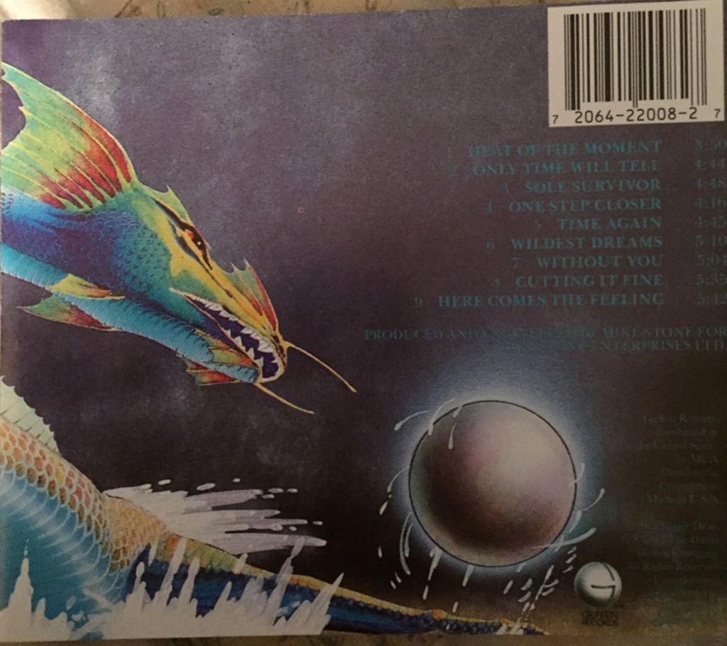 Asia - Asia (CD - 44) music collectible [Barcode 720642200827] - Main Image 2