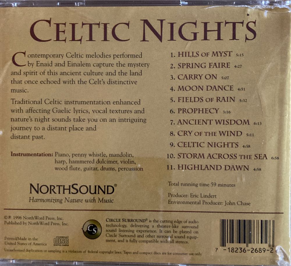 Celtic Nights - North Sound (CD - 58) music collectible [Barcode 718236268926] - Main Image 2