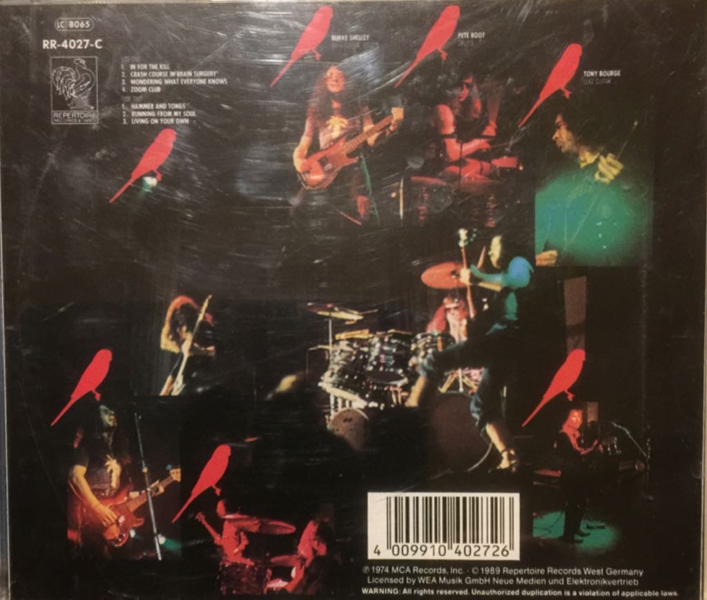 1974 In for the Kill - Budgie (CD) music collectible [Barcode 4009910402726] - Main Image 2