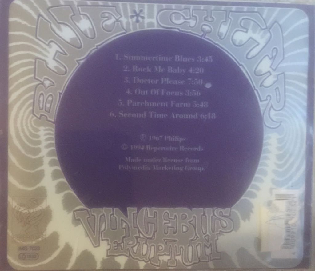 Vincebus Eruptum - Blue Cheer (CD - 32) music collectible [Barcode 4009910702321] - Main Image 2