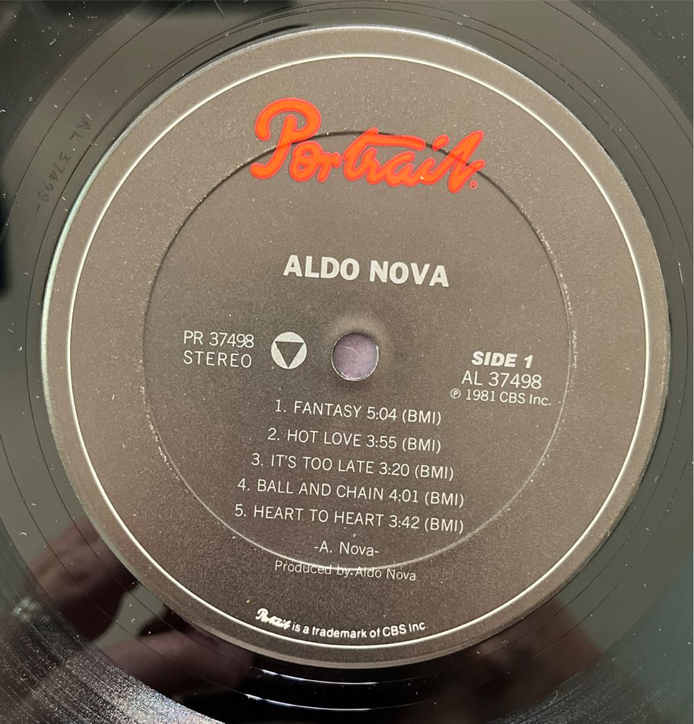 Aldo Nova - Nova, Aldo (12”) music collectible - Main Image 3