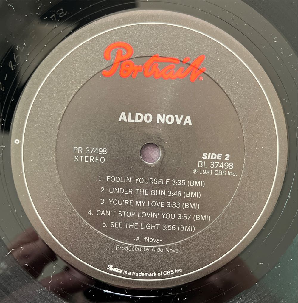 Aldo Nova - Nova, Aldo (12”) music collectible - Main Image 4
