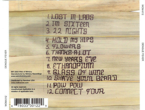 Dengue Fever - Dengue Fever (CD) music collectible [Barcode 678033301229] - Main Image 2