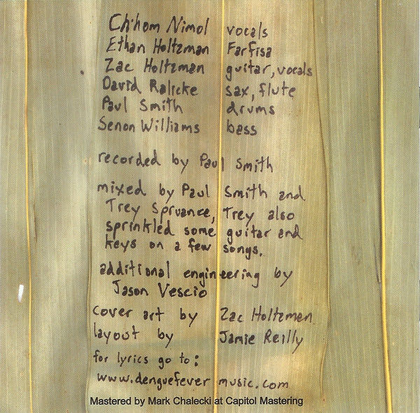 Dengue Fever - Dengue Fever (CD) music collectible [Barcode 678033301229] - Main Image 3