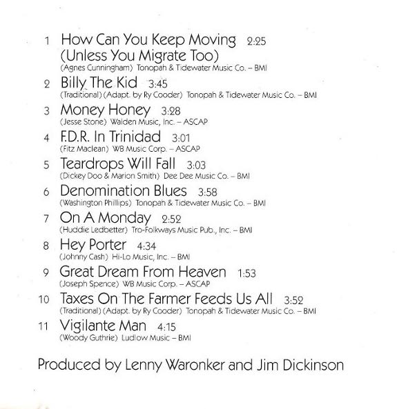 Into The Purple Valley - Cooder, Ry (CD - 37) music collectible [Barcode 075992720021] - Main Image 3