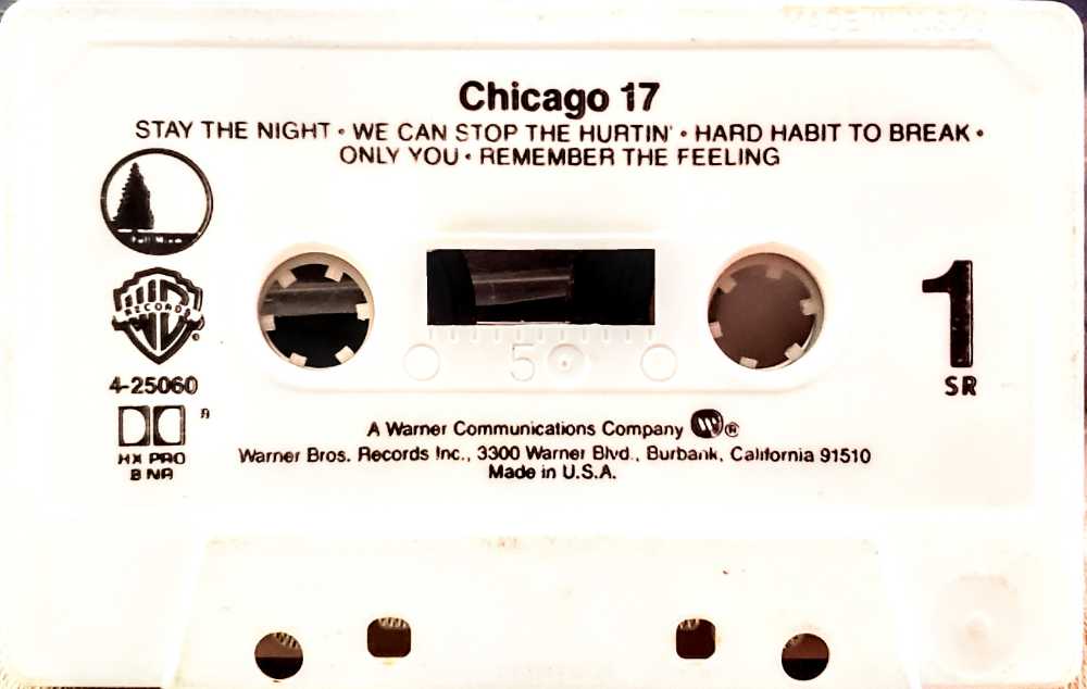 Chicago 17 - Chicago (Cassette) music collectible [Barcode 075992506045] - Main Image 3