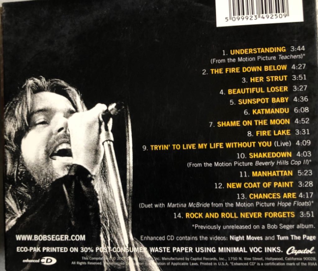 Greatest Hits 2 - Bob Seger & The Silver Bullet Band (CD) music collectible [Barcode 5099923492509] - Main Image 2